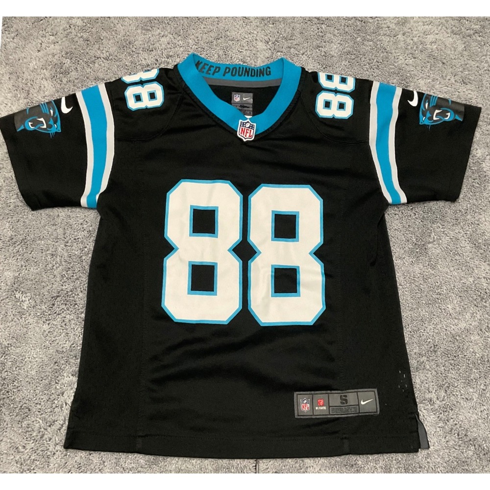 Nike Carolina Panthers Greg Olsen 88 Youth Jersey Black S Small NFL Football